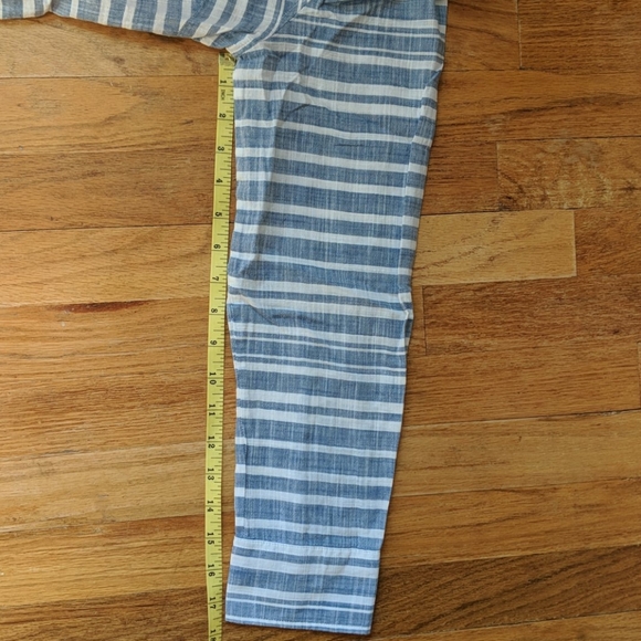 J. Crew Blue/White Striped Shirt - Picture 7 of 7